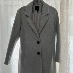 Long grey fashion jacket